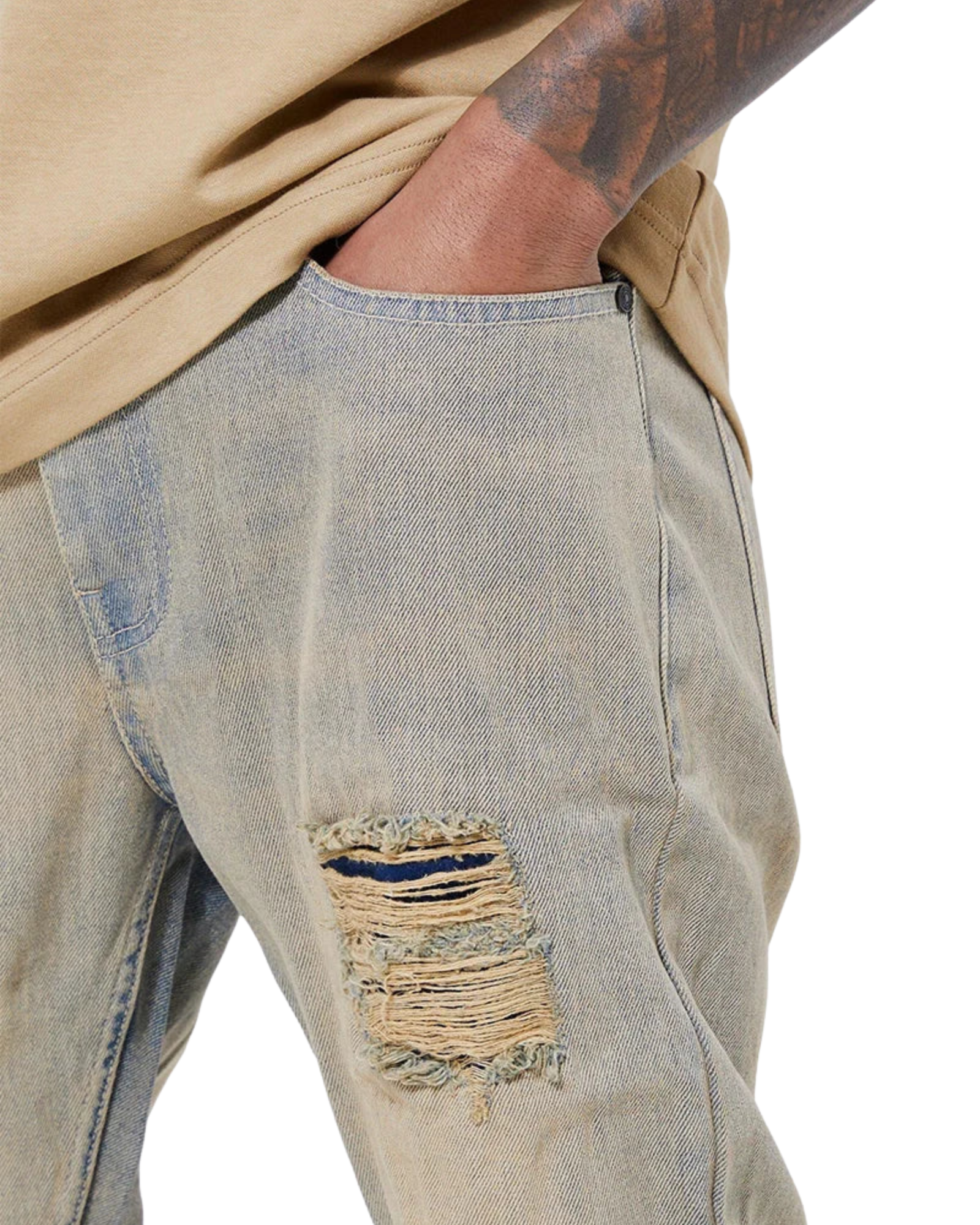 FLARE JEAN "Ripped Edge"