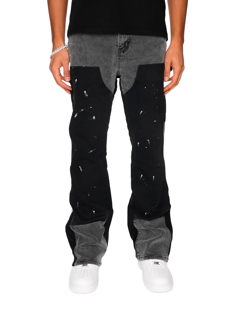 FLARE JEAN "Black Panel"